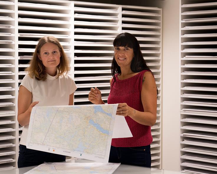 Ansatte som jobber i Kartverket (Foto: Morten Brun)