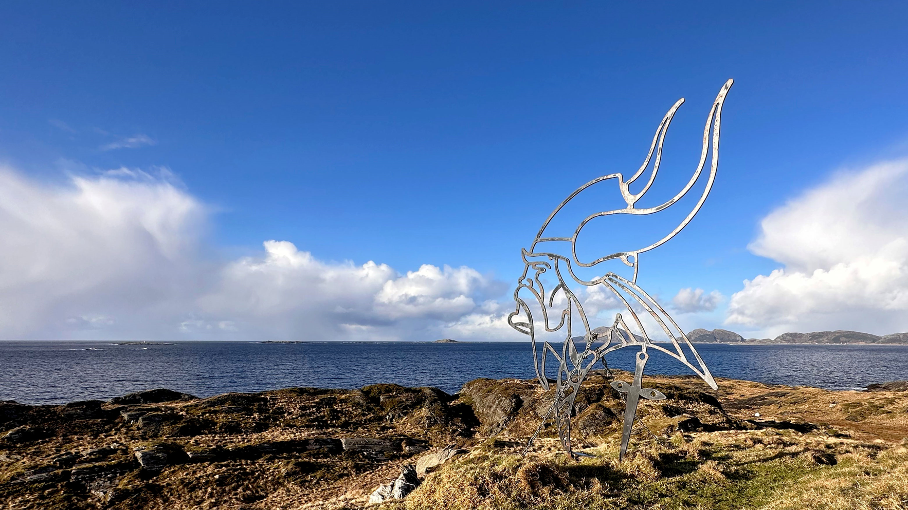 Vikingskulptur fra Askrova i Kinn kommune, Vestland