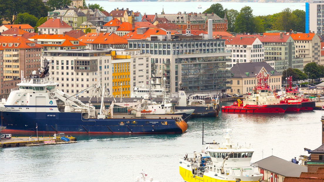 BERGEN HAVN: Oppdatert WMS-tjeneste gir forbedret visning av norske havner. Foto: Mostphotos