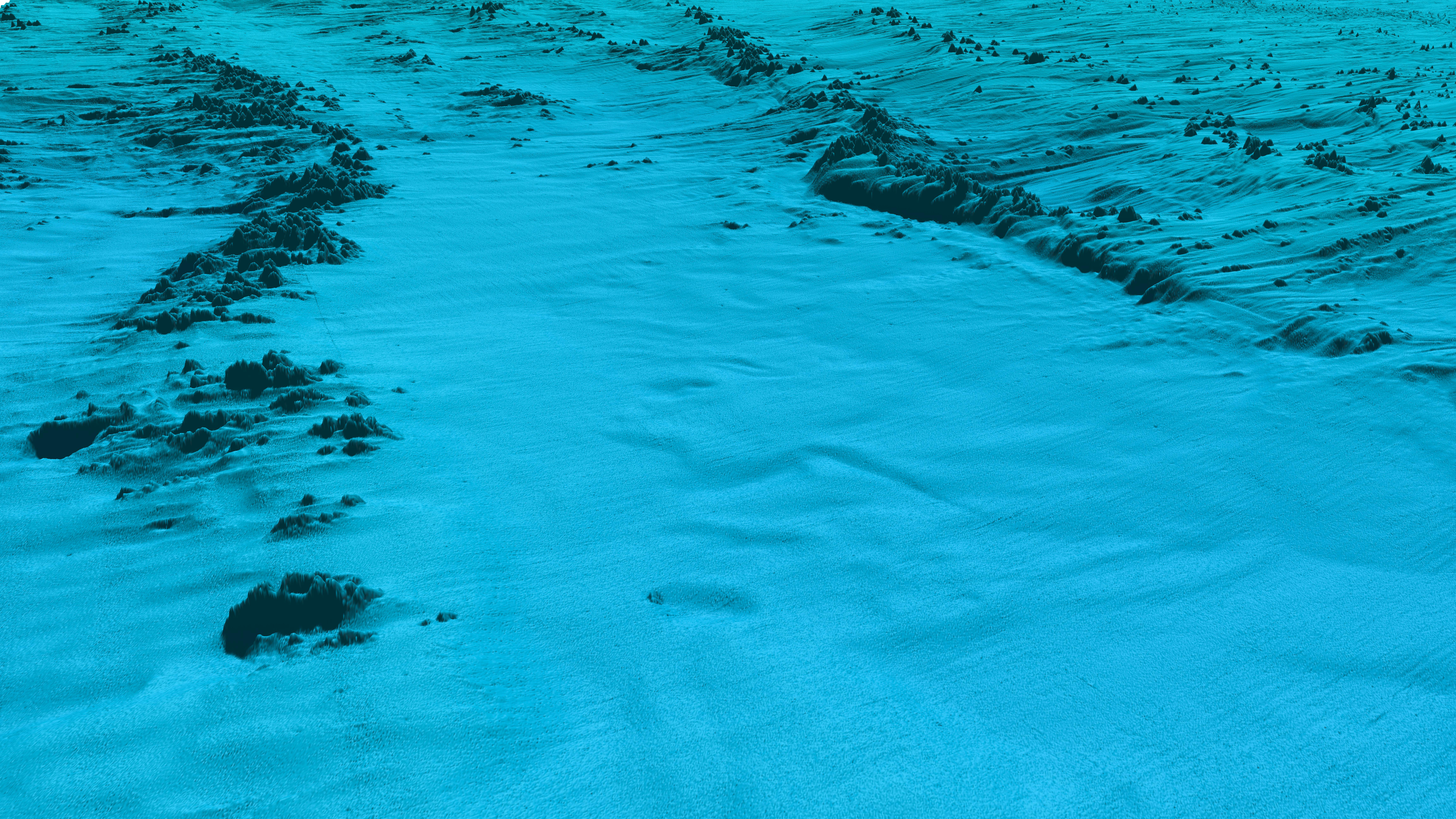 Terrenmodell av havbunn på Sklinnabanken i Norskehavet.